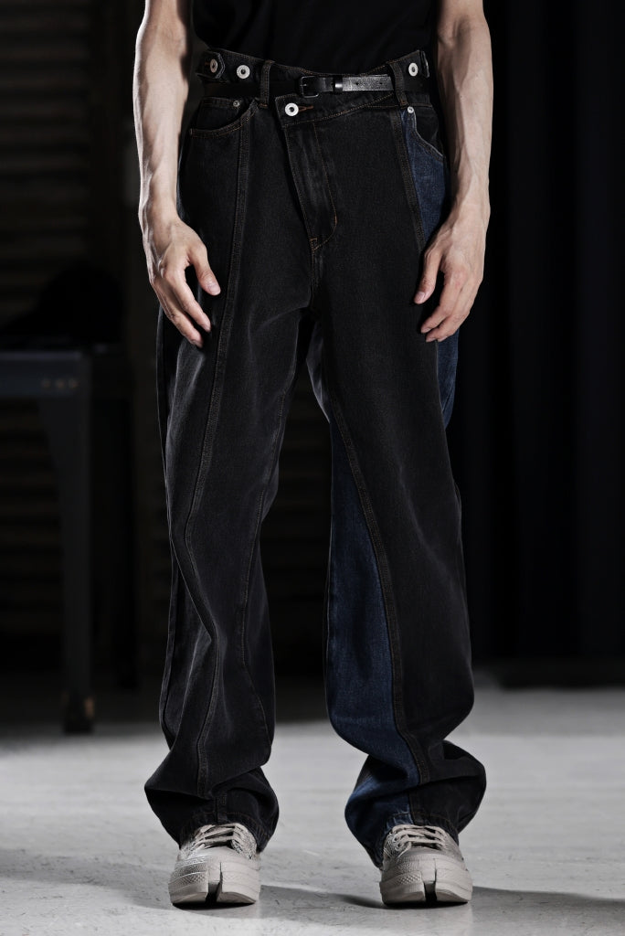 Feng Chen Wang TILTED WASITBAND JEANS TROUSERS