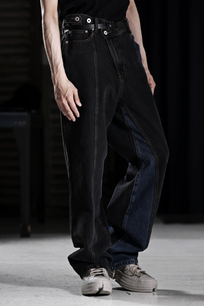 Feng Chen Wang TILTED WASITBAND JEANS TROUSERS