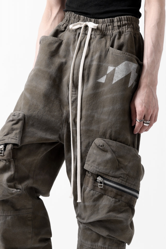 A.F ARTEFACT exclusive RUGGED CARGO PANTS / VINTAGE DYED