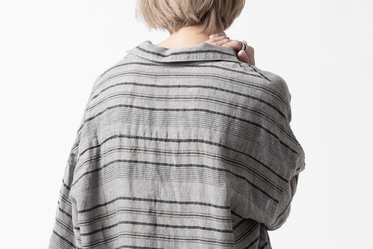 _vital half collar tunica tops / random border linen