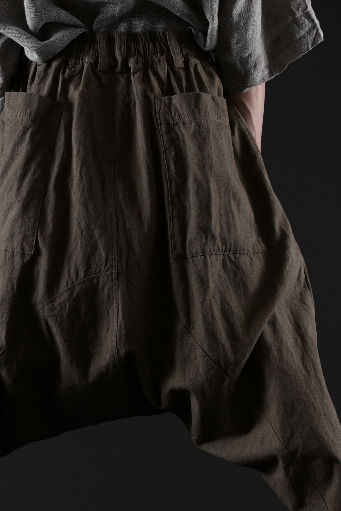 _vital deep sarouel easy pants / cotton linen loose ox