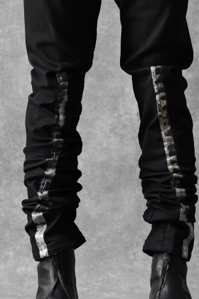 BORIS BIDJAN SABERI SLIM FIT PANTS / OBJECT DYED & SEAM TAPED "P11-F1939"