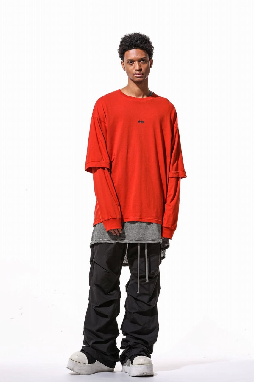 A.F ARTEFACT TUCK VOLUME BAGGY PANTS / COTTON-TERRY