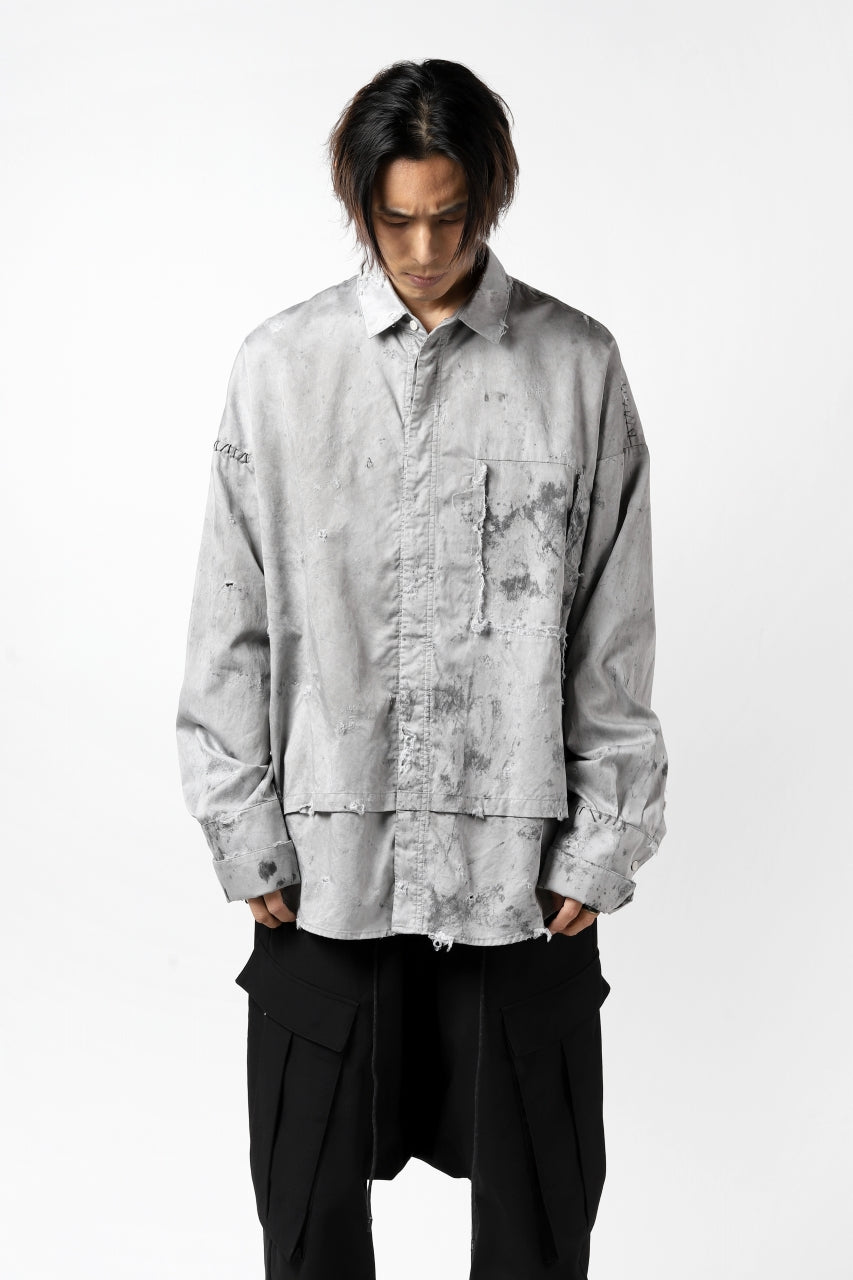 RESURRECTION x LOOM Re-production DYEING OVERFIT SHIRT
