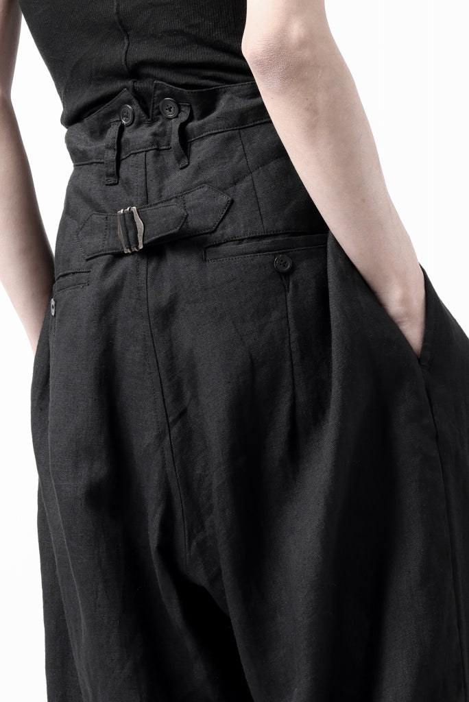 sus-sous cinematic trousers / 1/4 linen seating