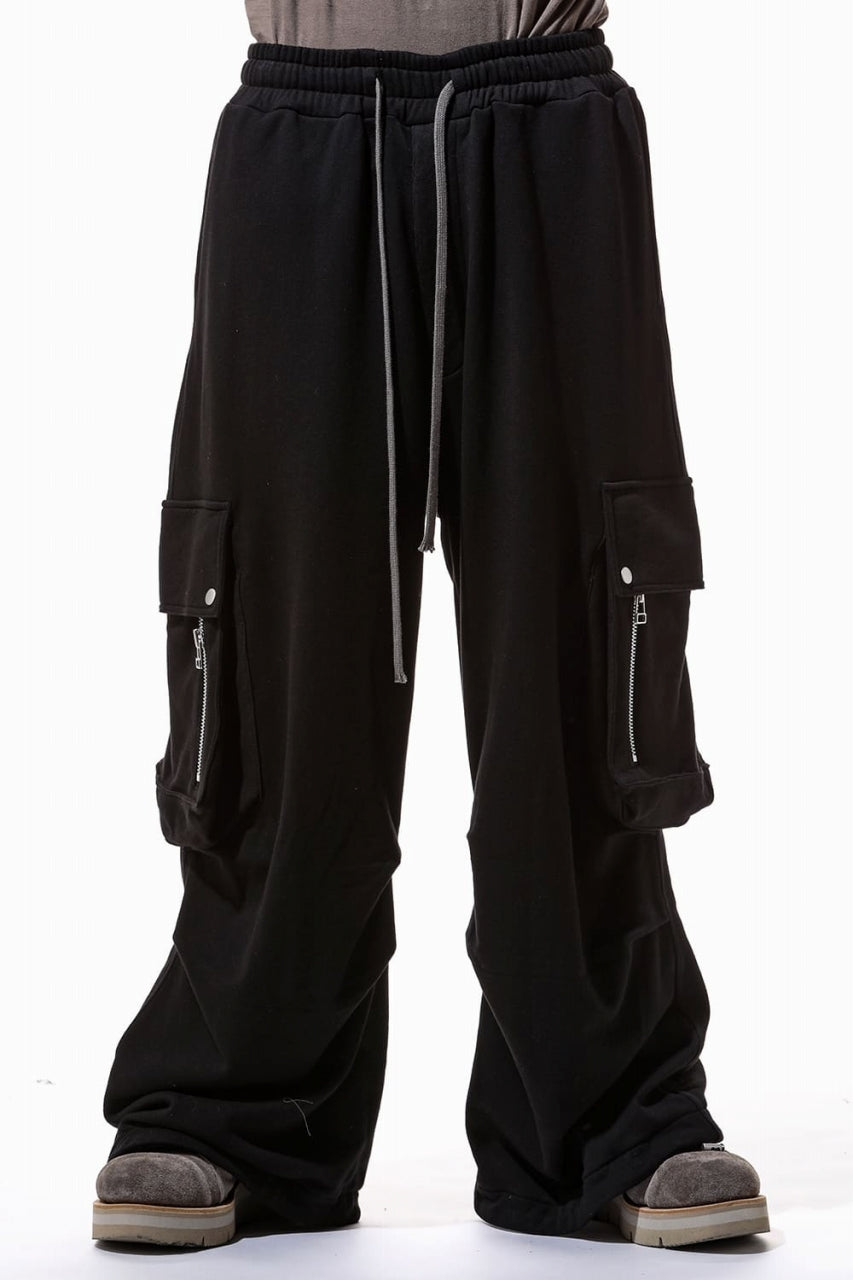 A.F ARTEFACT EXTREME WIDE CARGO PANTS / COTTON-TERRY
