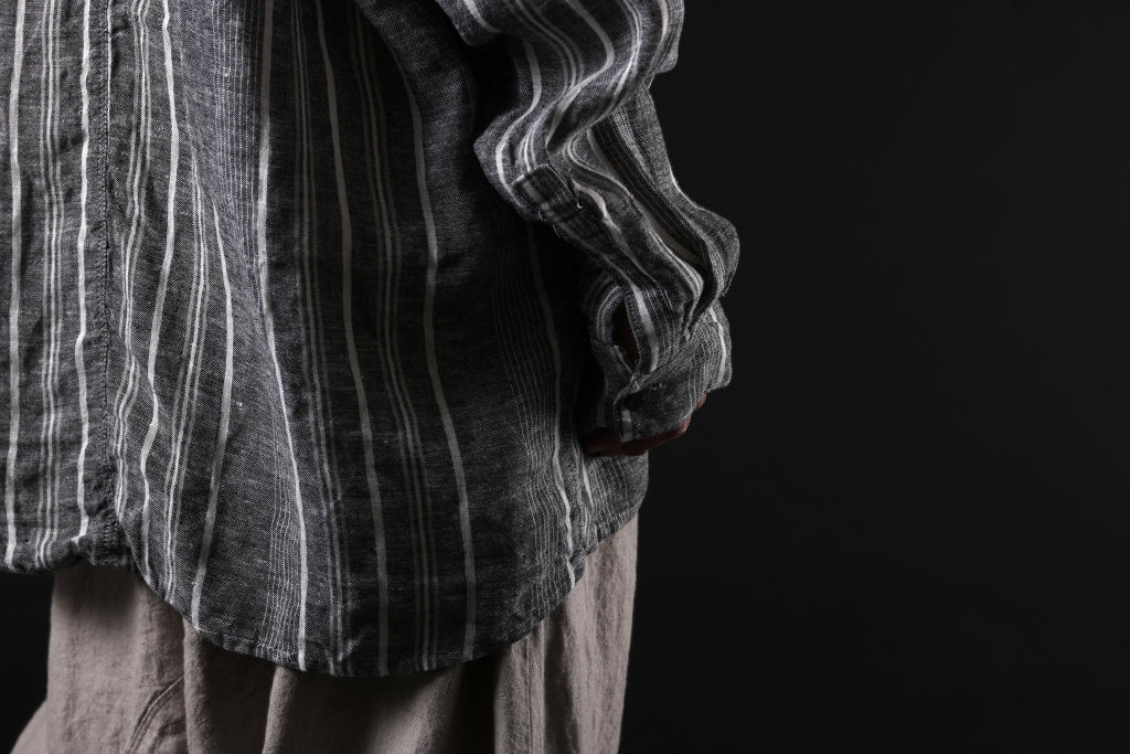 _vital exclusive oversized shirt / random stripe linen