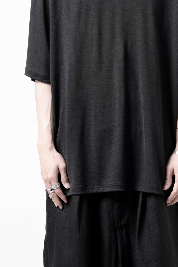 CAPERTICA OVERSIZED S/S TEE / SUPER 120s WASHABLE WOOL JERSEY