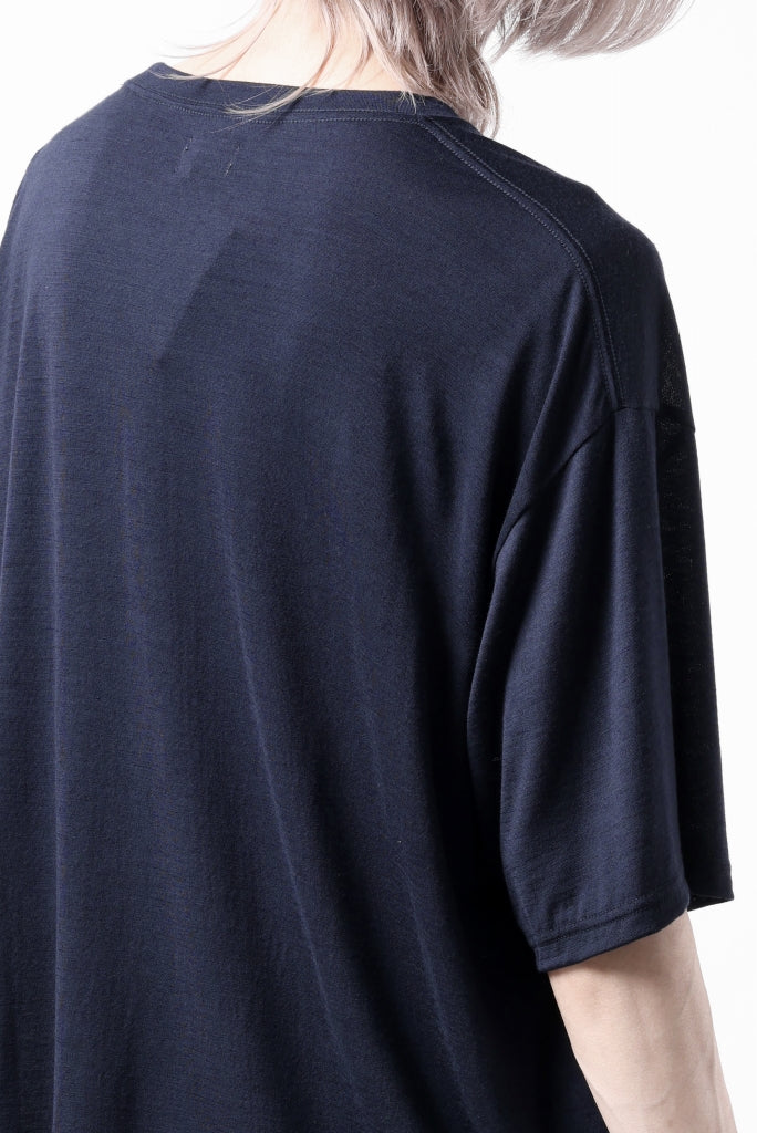 CAPERTICA OVERSIZED S/S TEE / SUPER 120s WASHABLE WOOL JERSEY