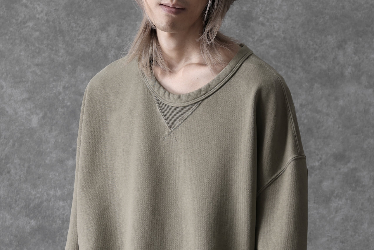 [ Tops ] Ten c COTTON JERSEY SWEAT SHIRT / GARMENT DYED Price / ￥42,900 - (in tax) Foreign Price / ≒ $292.00 or €275,95 Size / XL (*Wearing ; XL) Color / Ash Gray Material / Cotton, OJJ(PEs, Nylon)