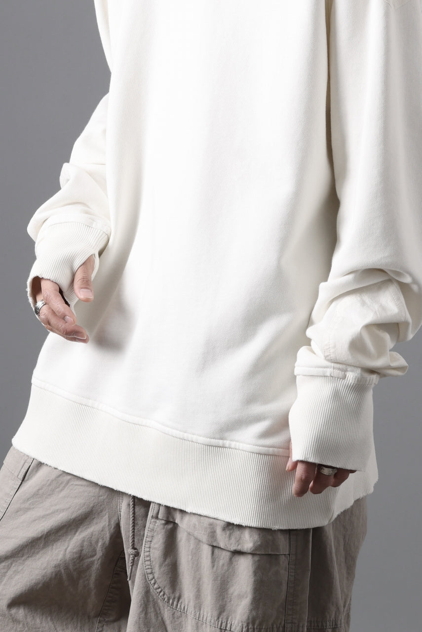thom/krom CREW NECK TOPS / USED EFFECT COTTON SWEAT