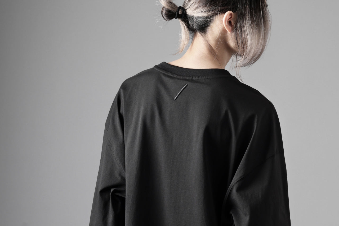 thom/krom OVERSIZED WIDE LONG SLEEVE TEE / COTTON JERSEY