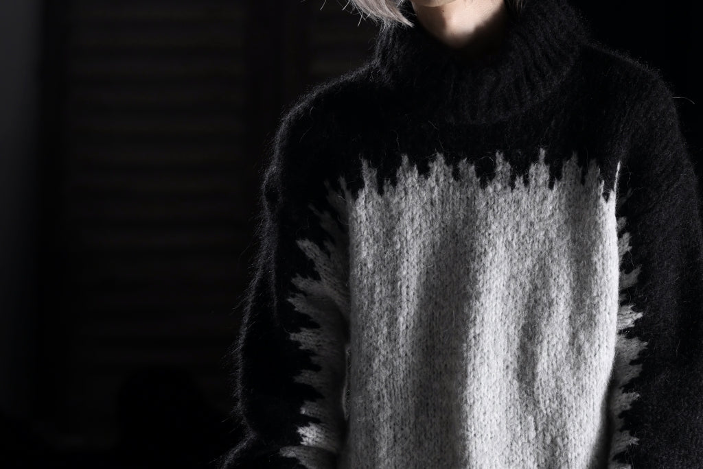 thom/krom MOCK NECK KNIT PULLOVER / ALPACA WOOL