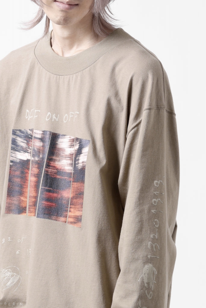 A.F ARTEFACT THICK-COLLAR BASIC L/S T-SHIRT / TYPE A PRINT 