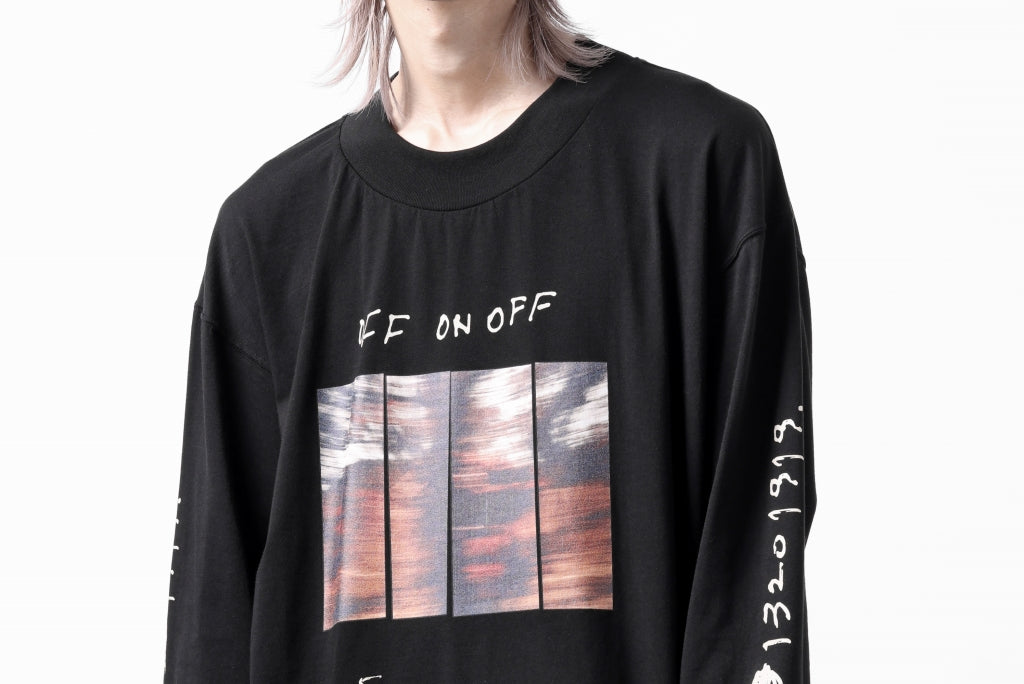 A.F ARTEFACT THICK-COLLAR BASIC L/S T-SHIRT / TYPE A PRINT