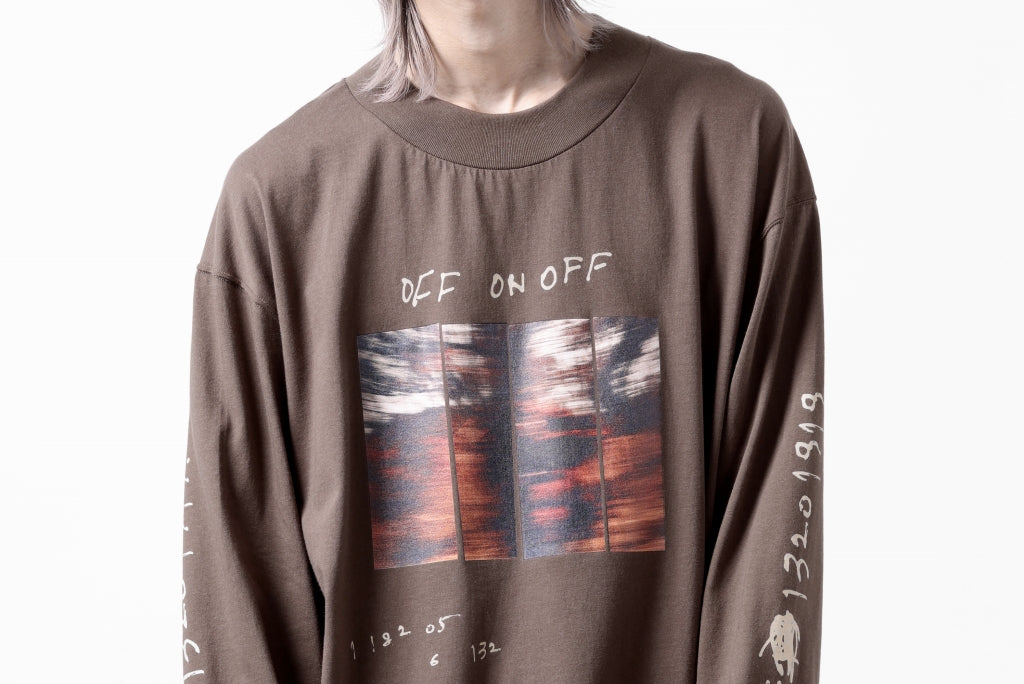 A.F ARTEFACT THICK-COLLAR BASIC L/S T-SHIRT / TYPE A PRINT 