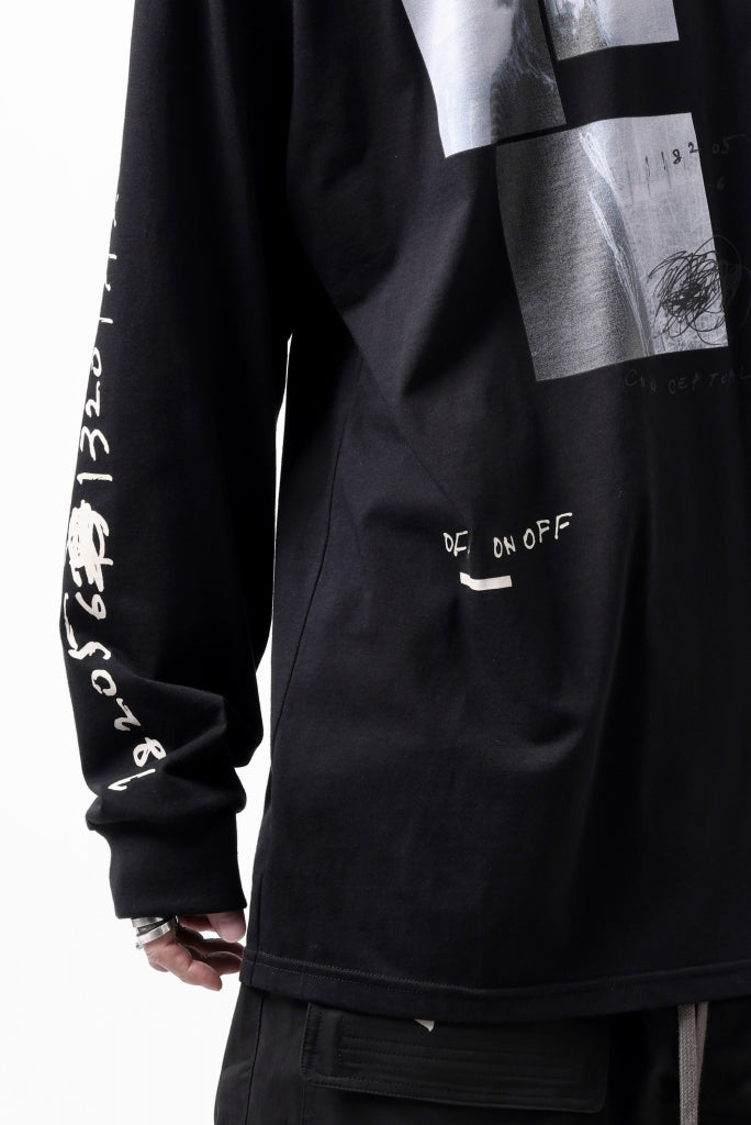 A.F ARTEFACT THICK-COLLAR BASIC L/S T-SHIRT / TYPE B PRINT 