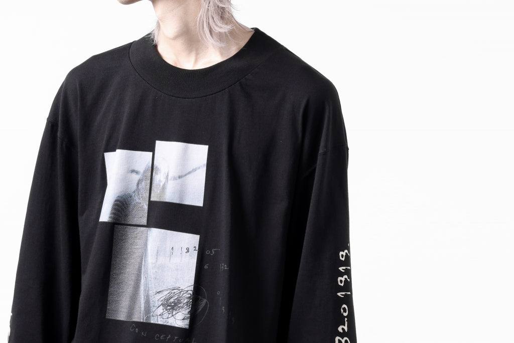 A.F ARTEFACT THICK-COLLAR BASIC L/S T-SHIRT / TYPE B PRINT 