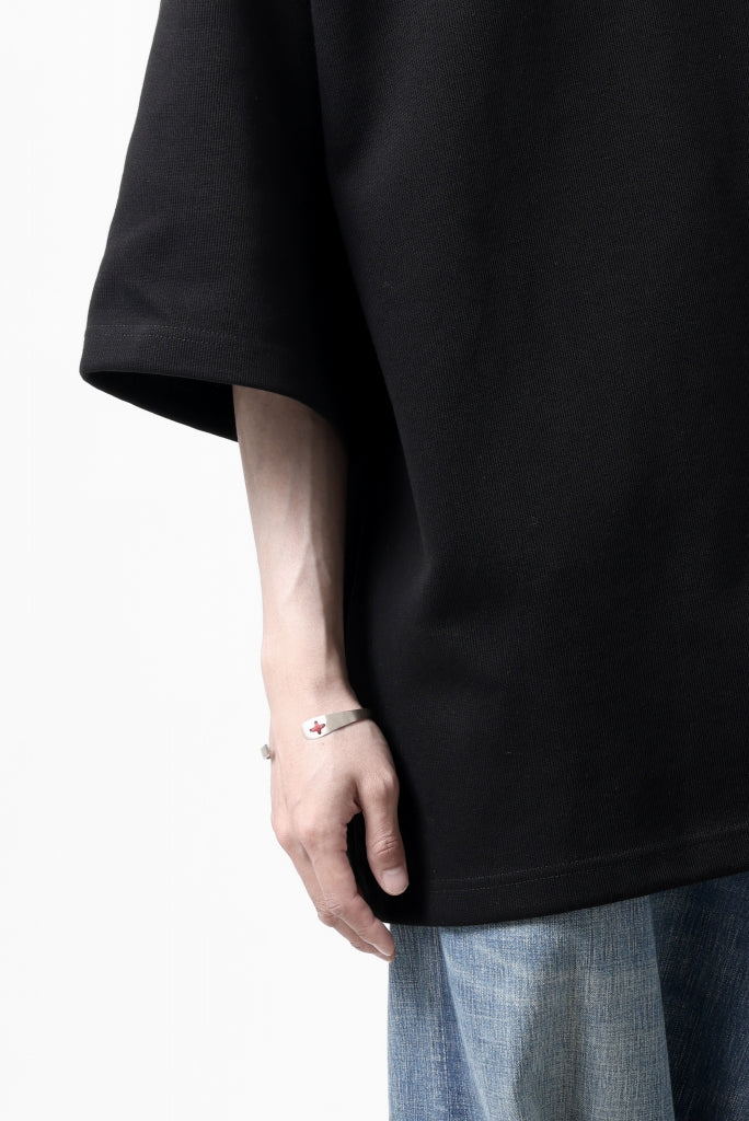 N/07 OVERSIZE TOP / RIBBED CARDBOARD KNIT JERSEY