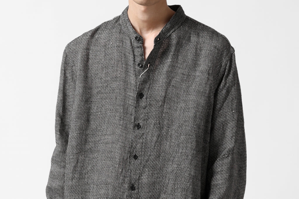 COLINA GRANPA SHIRT / LINEN TWEED