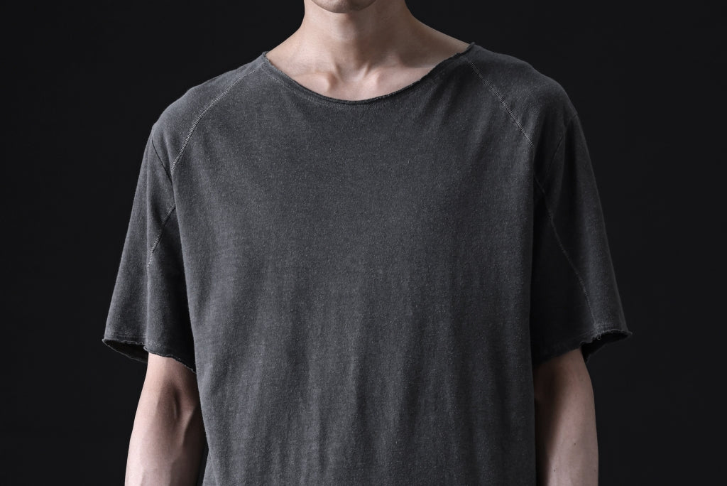 daub RAGLAN STITCH S/S CUTSEWN / COLD DYED COTTON LINEN JERSEY