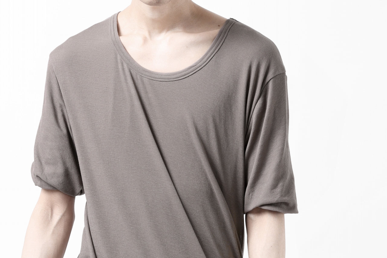 A.F ARTEFACT DOUBLELAYER DRAPE T-SHIRT / SUPIMA C-JERSEY