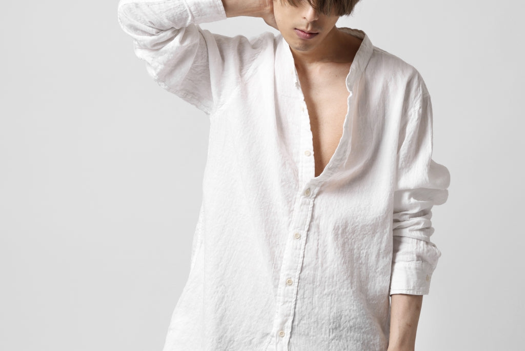 daub WASHED LONG SHIRT / CL-STRIPE