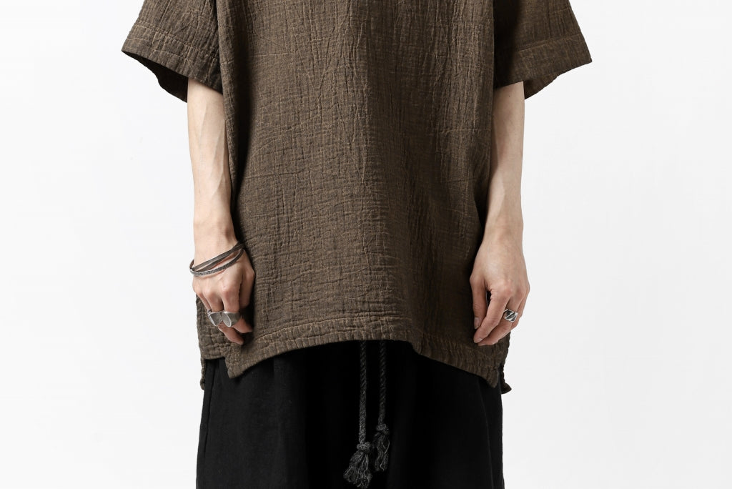 _vital exclusive minimal tunica tops / persimmon dyed linen 