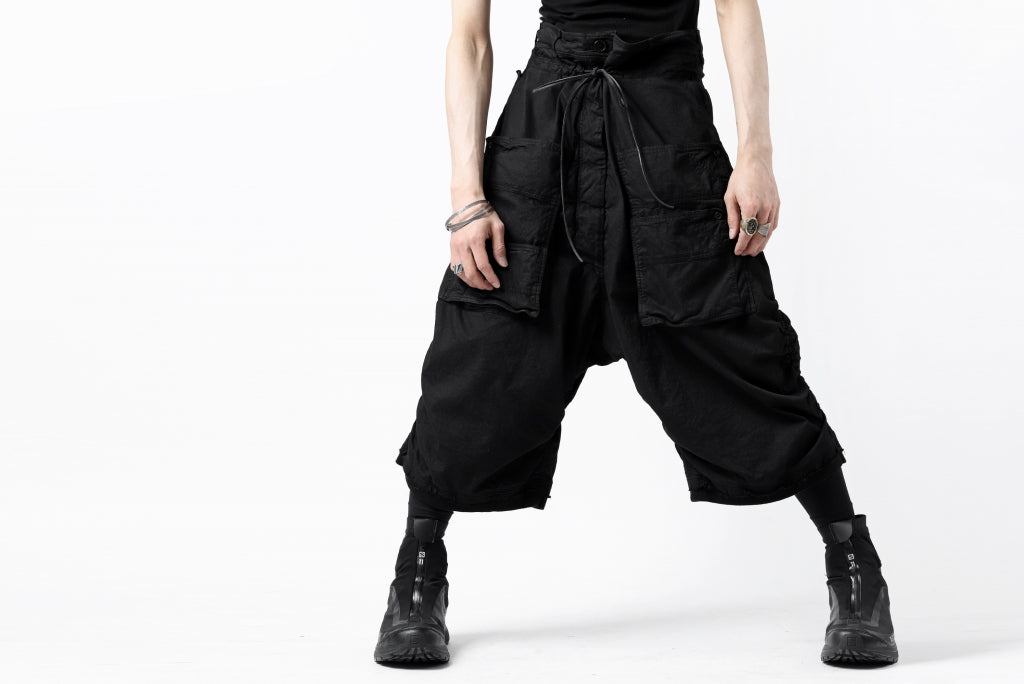 RUNDHOLZ DIP DROP CROTCH BERMUDA POCKET PANTS 