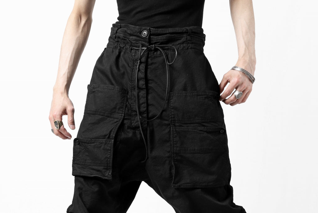 RUNDHOLZ DIP DROP CROTCH SLIM POCKET TROUSERS