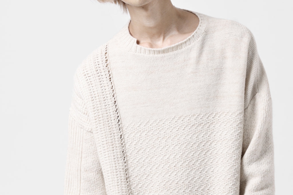 [ Tops ] KLASICA TRANSIT RELAX FIT KNIT SWEATER / HAND FLAME 3PLY SUPER FINE MELINO 7G Price / ￥55,000 - (in tax) Foreign Price / ≒ $391.00 €391,95 Size / 4 (*Wearing;4) Color / Natural Material / Wool (Super Fine Merino 7G)  --  KLASICA TRANSIT RELAX FIT KNIT SWEATER / HAND FLAME 3PLY SUPER FINE MELINO 7GKLASICA TRANSIT RELAX FIT KNIT SWEATER / HAND FLAME 3PLY SUPER FINE MELINO 7G  [ Tops ] KLASICA TRANSIT RELAX FIT KNIT SWEATER / HAND FLAME 3PLY SUPER FINE MELINO 7G Price / ￥55,000 - (in tax) Foreign Price / ≒ $391.00 €391,95 Size / 4 (*Wearing;4) Color / Shadow Material / Wool (Super Fine Merino 7G)