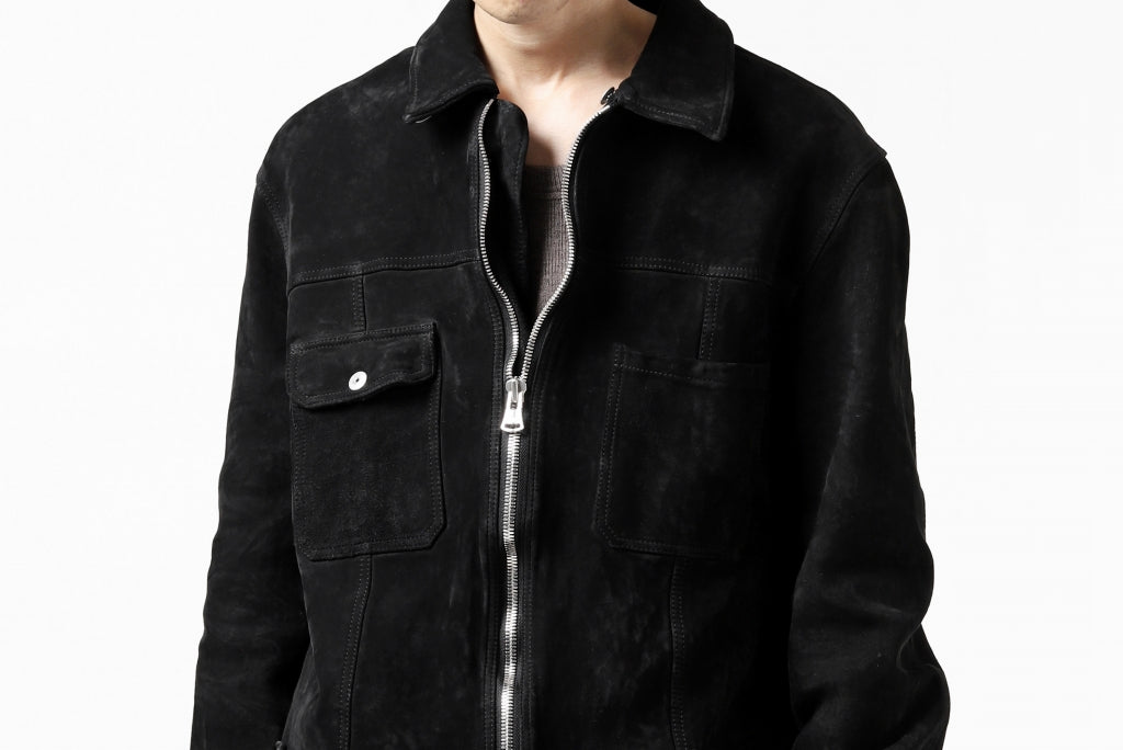 ISAMU KATAYAMA BACKLASH COVERALL JACKET / REVERSE CALF OBJECT DYED