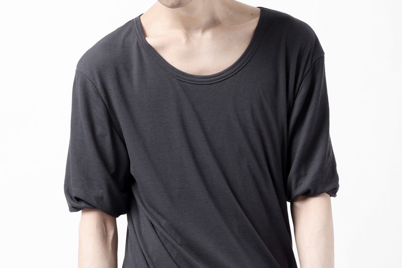 A.F ARTEFACT DOUBLELAYER DRAPE T-SHIRT / SUPIMA C-JERSEY