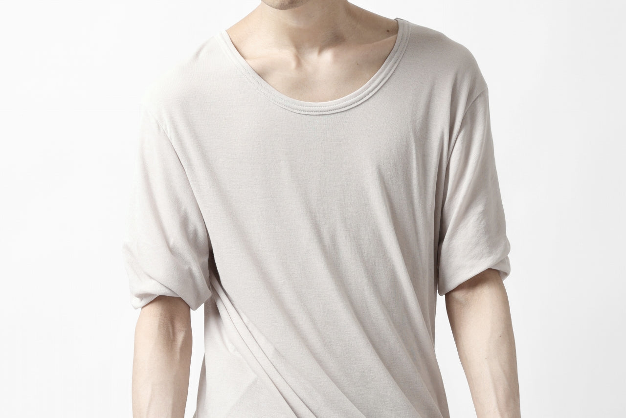 A.F ARTEFACT DOUBLELAYER DRAPE T-SHIRT / SUPIMA C-JERSEY