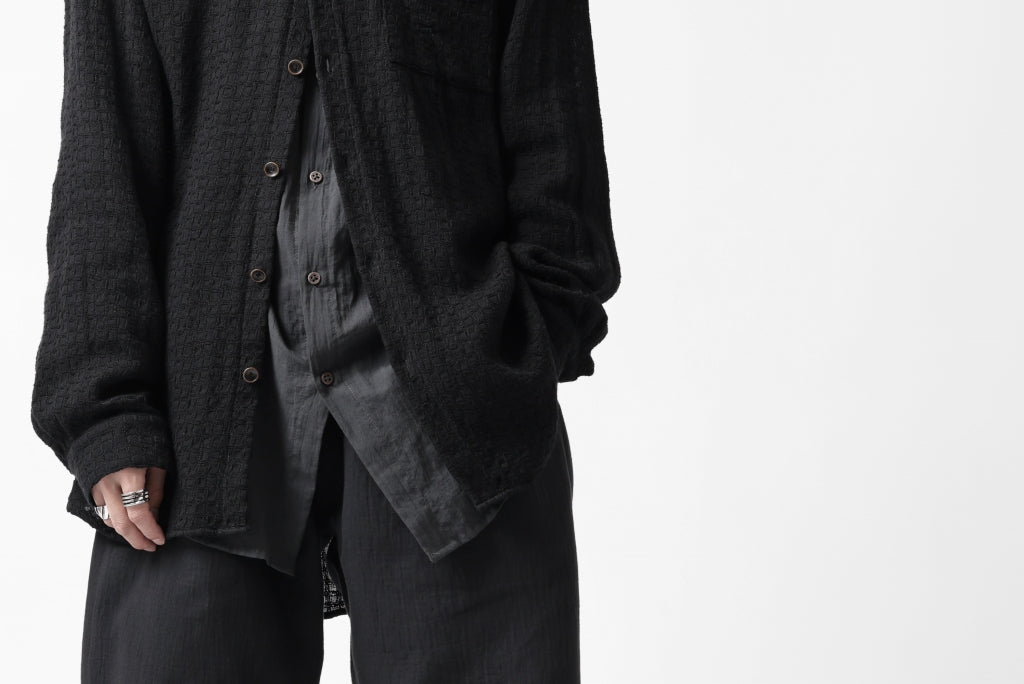 YUTA MATSUOKA plain shirt / dobby check