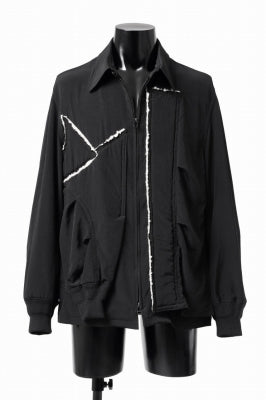 Y's BANG ON! No.193 CREPE DE CHINE PATCHED BLOUSON