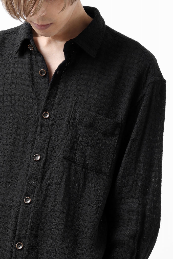 YUTA MATSUOKA plain shirt / dobby check