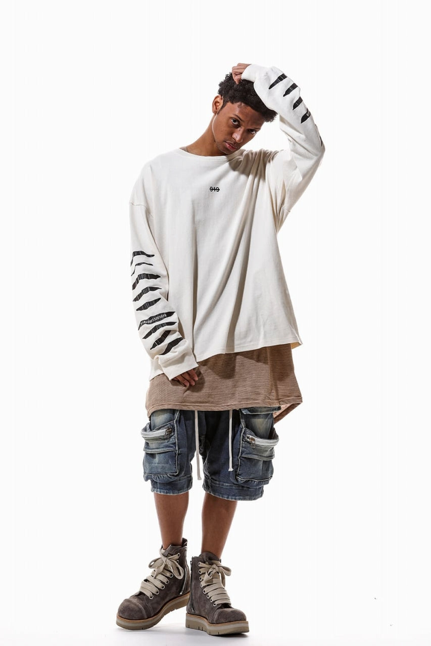 A.F ARTEFACT HEAVY WEIGHT C/JERSEY LS TOPS / PRINT TYPE-B