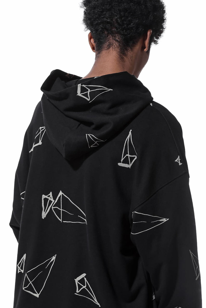 A.F ARTEFACT PYRA PATTERN PRINT SWEAT HOODIE