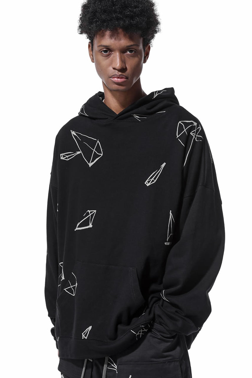 A.F ARTEFACT PYRA PATTERN PRINT SWEAT HOODIE