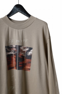 A.F ARTEFACT THICK-COLLAR BASIC L/S T-SHIRT / TYPE A PRINT 