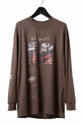 A.F ARTEFACT THICK-COLLAR BASIC L/S T-SHIRT / TYPE A PRINT