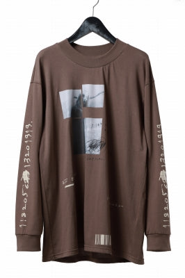 A.F ARTEFACT THICK-COLLAR BASIC L/S T-SHIRT / TYPE B PRINT 