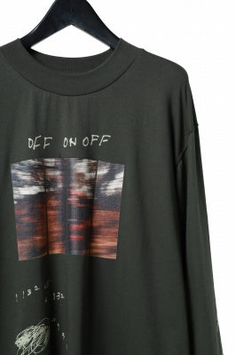 A.F ARTEFACT THICK-COLLAR BASIC L/S T-SHIRT / TYPE A PRINT 