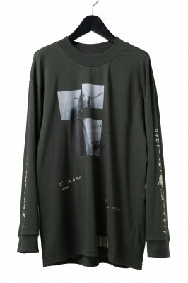 A.F ARTEFACT THICK-COLLAR BASIC L/S T-SHIRT / TYPE B PRINT