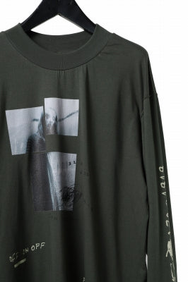 A.F ARTEFACT THICK-COLLAR BASIC L/S T-SHIRT / TYPE B PRINT 