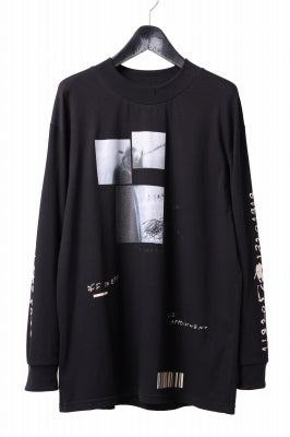 A.F ARTEFACT THICK-COLLAR BASIC L/S T-SHIRT / TYPE B PRINT 