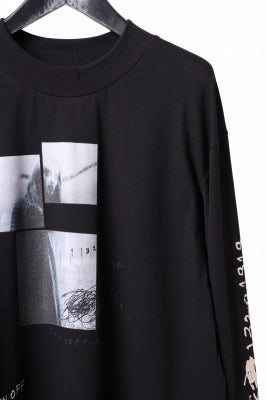 A.F ARTEFACT THICK-COLLAR BASIC L/S T-SHIRT / TYPE B PRINT 