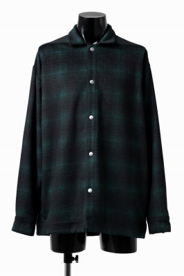 A.F ARTEFACT SNAPPED OVER SHIRT / OMBRE FLANNEL