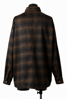 A.F ARTEFACT SNAPPED OVER SHIRT / OMBRE FLANNEL